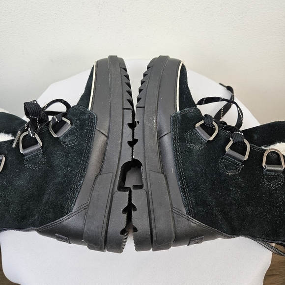 Sorel Tivoli 1vWP Winter Boots Size 7 Black White Fleece Lining - Picture 10 of 11